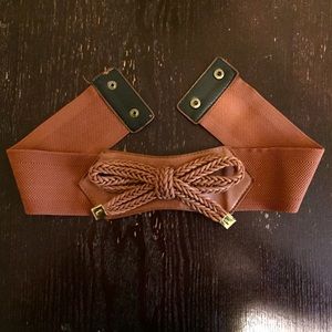 Cute stretchy bow belt